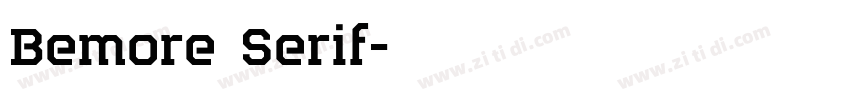 Bemore Serif字体转换